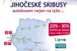 Jihočeské skibusy  autobusové linky 190 České Budějovice – Lipno nad Vltavou. Linka bude v provozu od 16. 12. 2023 do 17. 3. 2024.